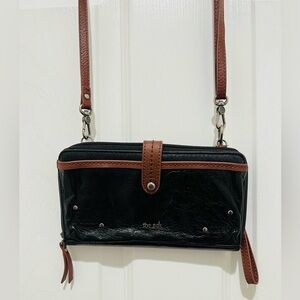 The Sak Black and Tan Crossbody Bag excellent condition